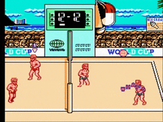 Beach volleyball animation